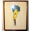 tres ancienne gravure polychrome Raphael KIRCHNER