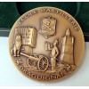 M�daille Ecole d'artillerie Draguignan . bronze massif FL