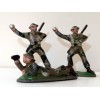 Petit lot de 3 militaires Anglais en tenues de camouflage, l�arm�e quiralu, 0
