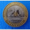 Belle pi�ce de 20 francs ann�e 1993 � cot� face le Mont ST Michel