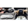 Superbe et ancien Pince Nez (lorgnon) or ou dor� ? estampill� et inscription dure a d�chiffrer 0